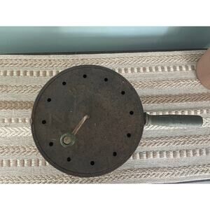 Antique 1930s Metal EZ Popcorn Popper for Stovetop w/ Handle